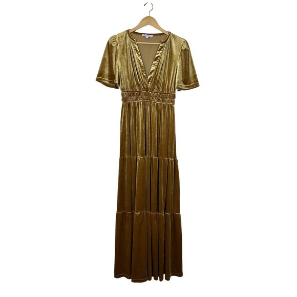 Baltic Born Artemis Velvet Maxi Dress Womens Size M Holiday Party Boho Fairy - Picture 3 of 9